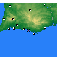 Nearby Forecast Locations - Quarteira - Map