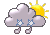 various clouds, sleet