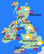 Forecast Fri Aug 19 United Kingdom