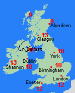 Forecast Sat Apr 27 United Kingdom